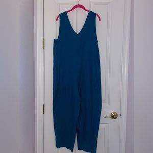 Sleeveless Teal Jumpsuit - Versatile Everyday Romper